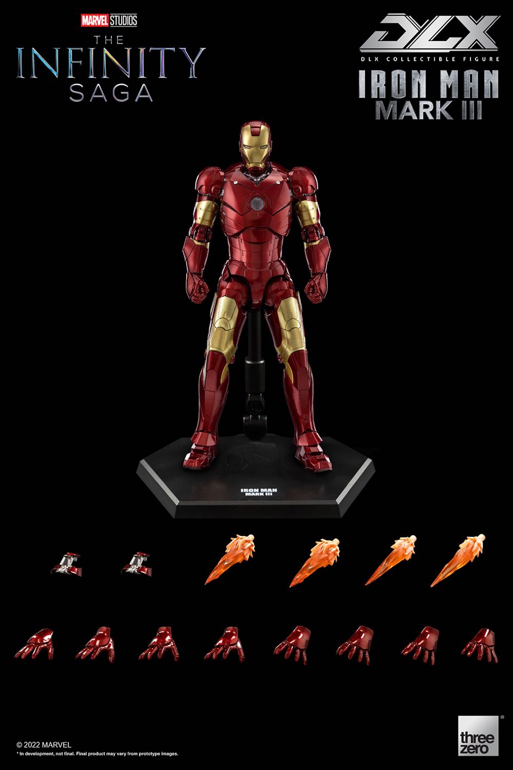 Threezero The Infinity Saga DLX Iron Man Mark 3 (III)  (ThreeZero) action figure collectible [Barcode 4897056204003] - Main Image 2
