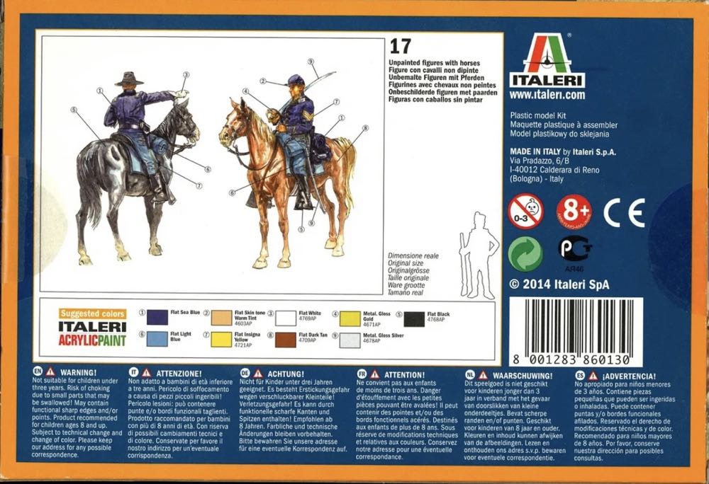 Italeri No. 6013 - Union Cavalry American Civil War 1:72 - Italeri (American Civil War) action figure collectible - Main Image 2