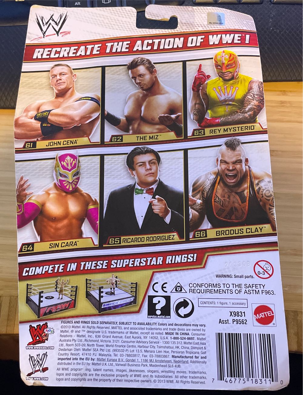 Ricardo Rodriguez - Mattel (WWE Basic Series 65) action figure collectible [Barcode 746775183110] - Main Image 3