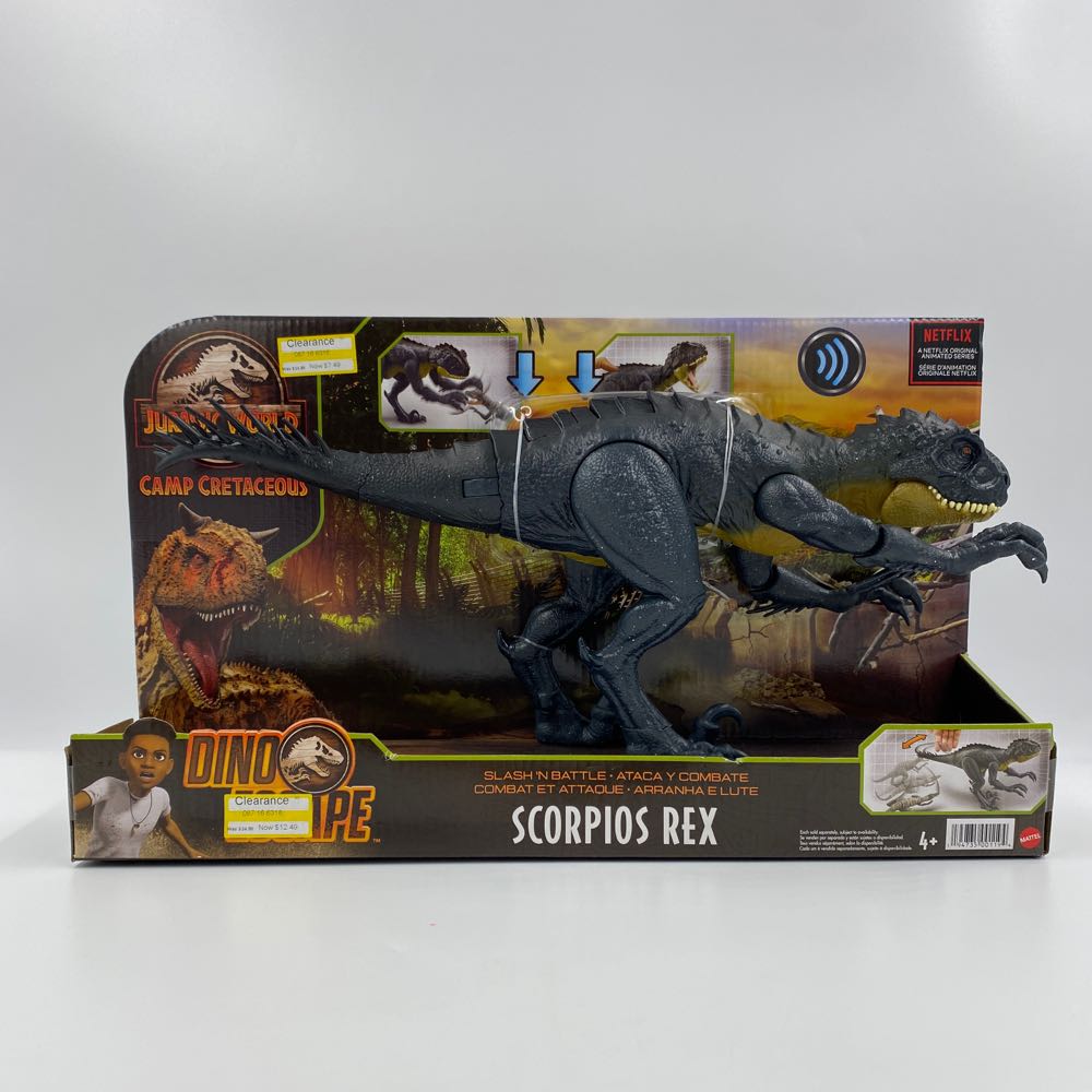 Jurassic World: Scorpios Rex, Slash ‘N Battle - Mattel (Jurassic World Camp Cretaceous) action figure collectible - Main Image 3