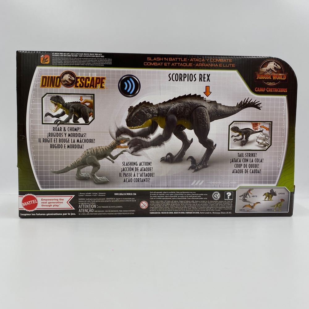 Jurassic World: Scorpios Rex, Slash ‘N Battle - Mattel (Jurassic World Camp Cretaceous) action figure collectible - Main Image 4