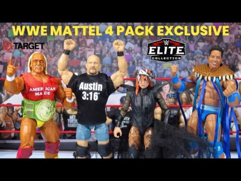 Then Now Forever Together Elite 4-Pack - Mattel (WWE Elite Then Now Forever Together 4-Pack) action figure collectible [Barcode 194735154333] - Main Image 2