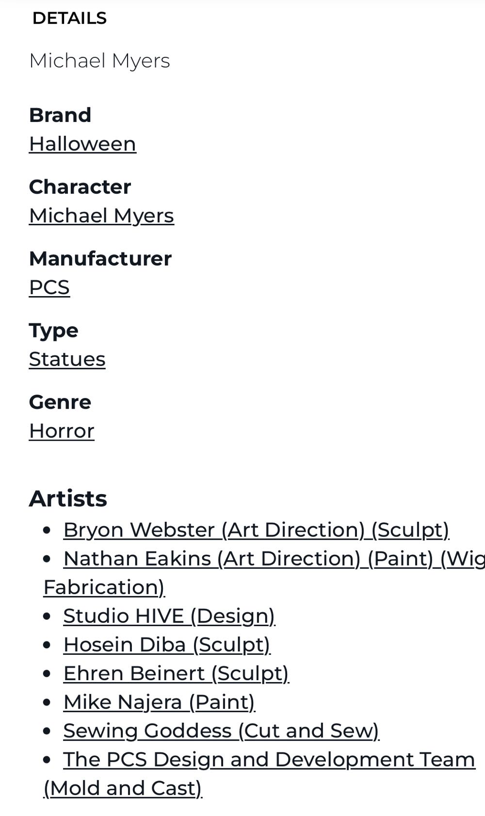 1:3 PCS: Halloween Michael Myers Ex - Premium Collectibles Studio (Halloween) action figure collectible [Barcode 656793636829] - Main Image 4