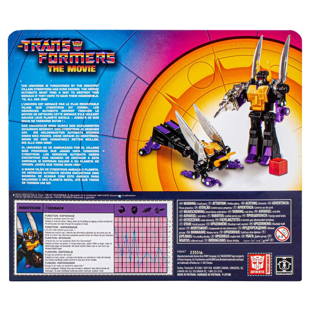 [Movie] Insecticon Kickback ✅ - Hasbro (Transformers: Retro) action figure collectible [Barcode 5010996137876] - Main Image 4