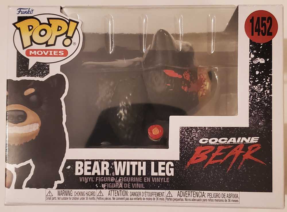 1452 Bear With Leg - Cocaine Bear - Funko (Funko Pop! Movies) action figure collectible [Barcode 889698771887] - Main Image 2
