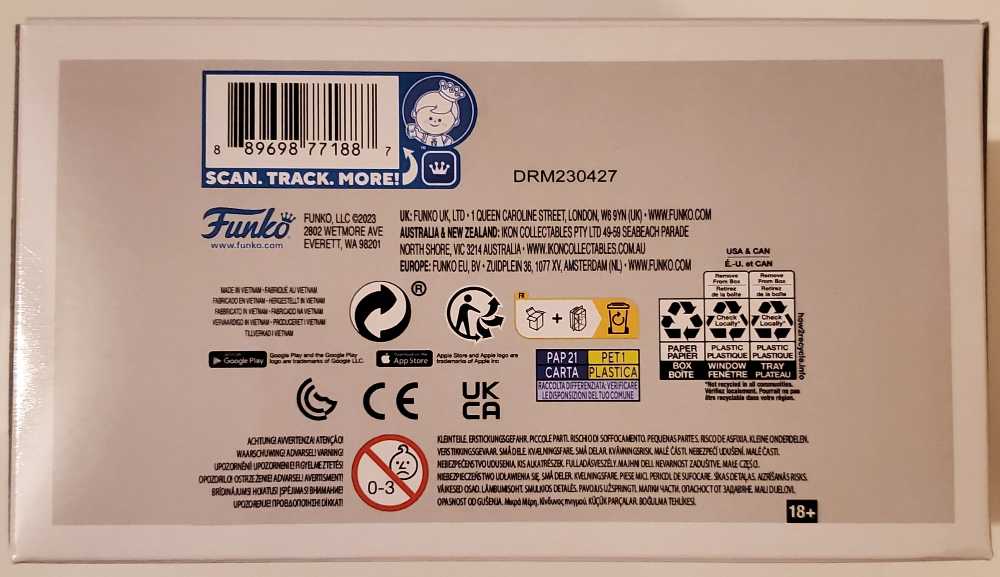 1452 Bear With Leg - Cocaine Bear - Funko (Funko Pop! Movies) action figure collectible [Barcode 889698771887] - Main Image 3