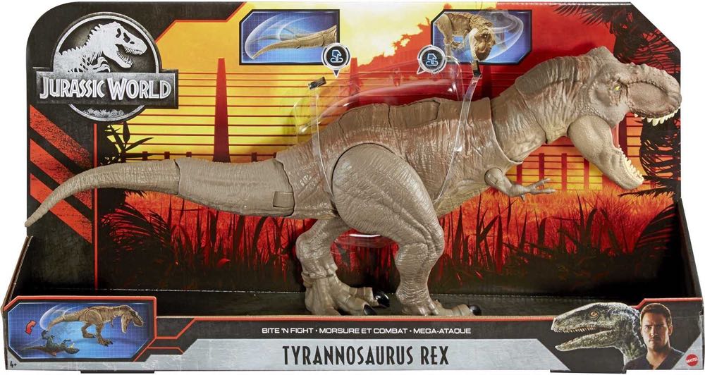 Jurassic World: Tyrannosaurus Rex (Bite ‘N Fight) - Mattel action figure collectible - Main Image 2