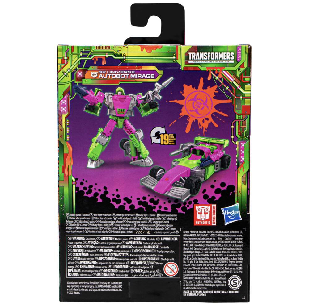 Transformers G2 Universe Mirage (Walmart Exclusive) - Hasbro (Transformers Legacy) action figure collectible [Barcode 5010996136213] - Main Image 2