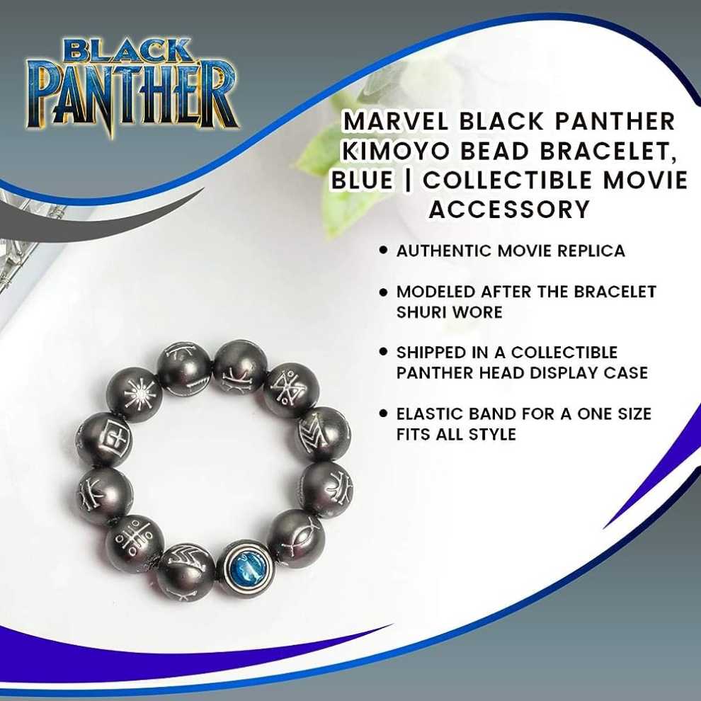Kimoyo Beads Black Panther: Wakanda Forever Marvel Bracelet Salesone  action figure collectible [Barcode 810039219843] - Main Image 4