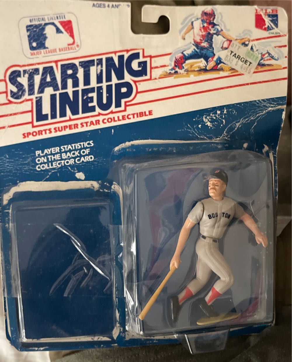 Boggs Starting Lineup Wade Boggs Boston Red Sox Starting Line Up Mlb 1989 Kenner Baseball Slu New Figurine & Card In Box Nib Sports Vintage Nip Sealed  action figure collectible [Barcode 076281882208] - Main Image 2