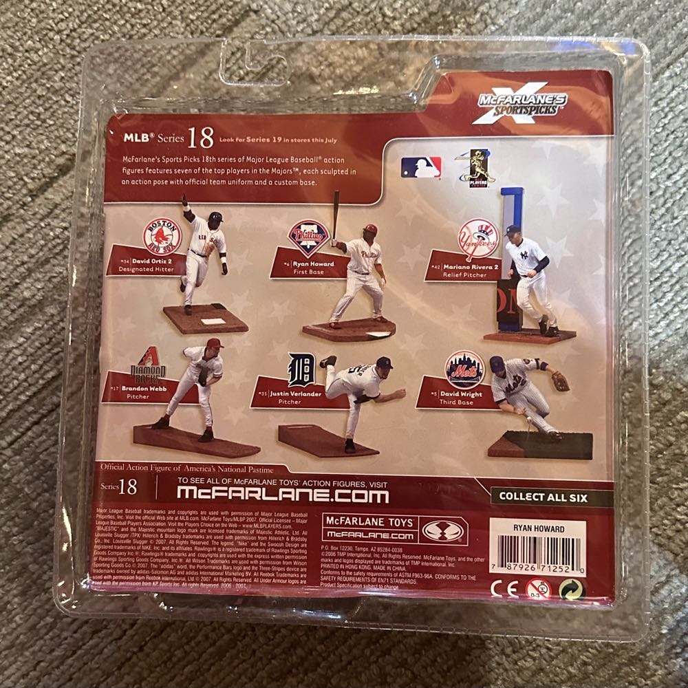 Sold Ryan Howard Sportspicks White Jersey New  action figure collectible [Barcode 787926712520] - Main Image 2