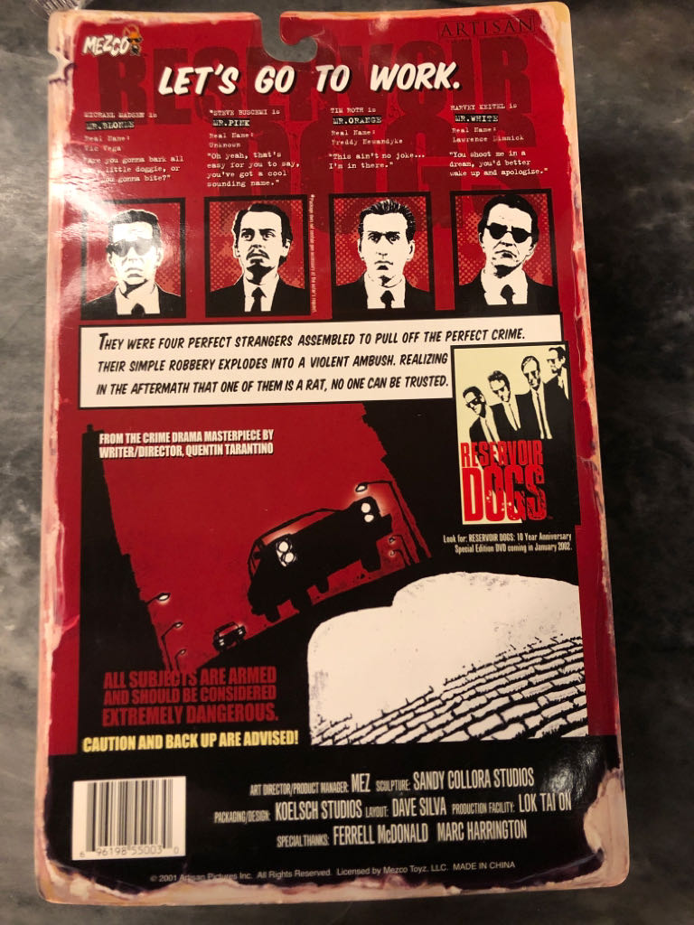 Mr. Orange - Mezco Toyz (Reservoir Dogs) action figure collectible [Barcode 696198550030] - Main Image 2