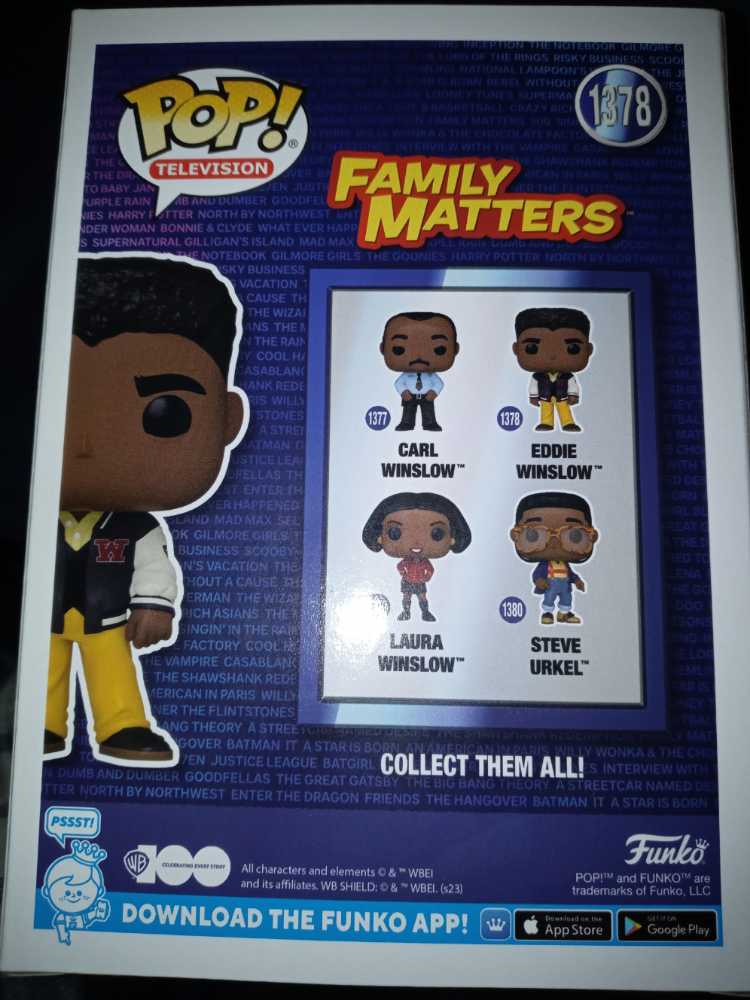 Family Matters: Eddie Winslow #1378 - Funko (Family Matters) (Family Matters) action figure collectible [Barcode 889698725095] - Main Image 2