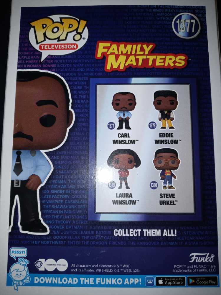 Family Matters: Carl Winslow #1377 - Funko (Family Matters) (Family Matters) action figure collectible [Barcode 889698725088] - Main Image 2