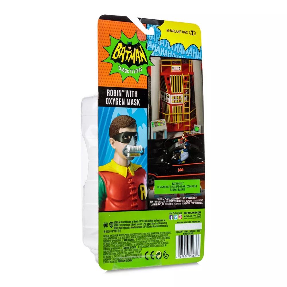 Robin With Oxygen Mask - McFarlane Toys (DC Retro) (Batman Classic TV Series) action figure collectible [Barcode 787926150636] - Main Image 4