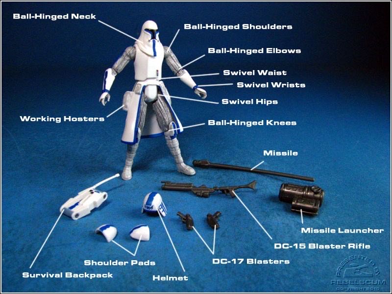Star Wars: Captain Rex (Orto Plutonia) (CW50) - Hasbro (Star Wars: The Clone Wars) action figure collectible - Main Image 3