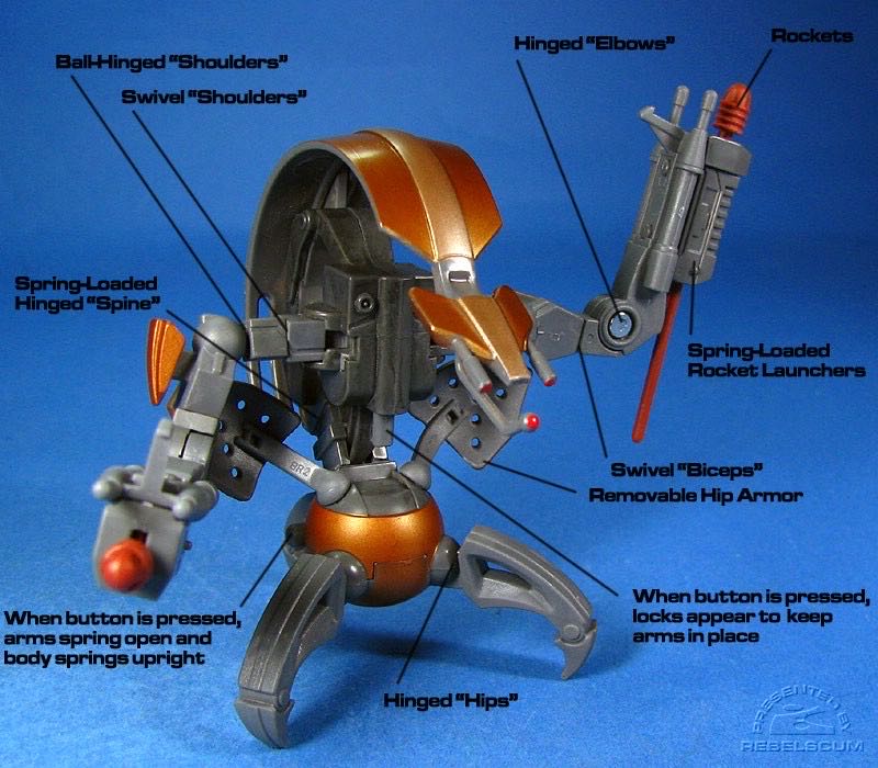 Star Wars: Destroyer Droid (CW No. 17) - Hasbro (Star Wars: The Clone Wars) action figure collectible - Main Image 3