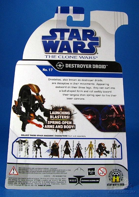 Star Wars: Destroyer Droid (CW No. 17) - Hasbro (Star Wars: The Clone Wars) action figure collectible - Main Image 4