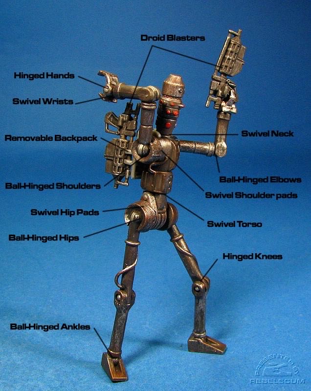Star Wars: IG-86 Assassin Droid (CW No. 18) - Hasbro (Star Wars: The Clone Wars) action figure collectible - Main Image 3