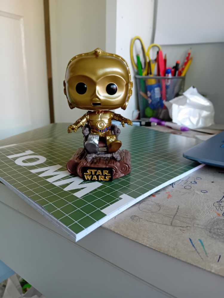 Pops- C3PO in the Chair #609 - Funko Pop Star Wars (Star Wars 40th Anniversary Return oh the Jedi) action figure collectible [Barcode 889698707442] - Main Image 4