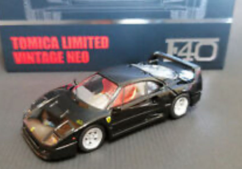 Ferrari F40 Black Tlv Black - TomyTec (Box Set) action figure collectible [Barcode 4543736301387] - Main Image 2