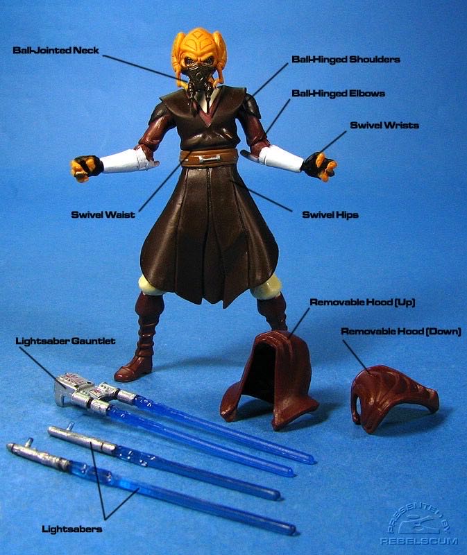 Star Wars: Plo Koon (CW No. 14) - Hasbro (Star Wars: The Clone Wars) action figure collectible - Main Image 3