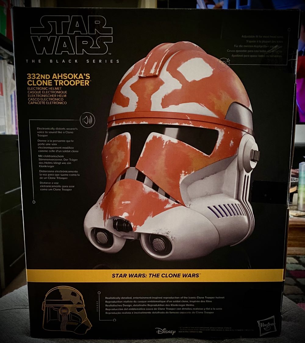 332nd Ahsoka’s Clone Trooper Helmet - Hasbro (Star Wars - The Black Series Helmets) action figure collectible [Barcode 5010996123398] - Main Image 2
