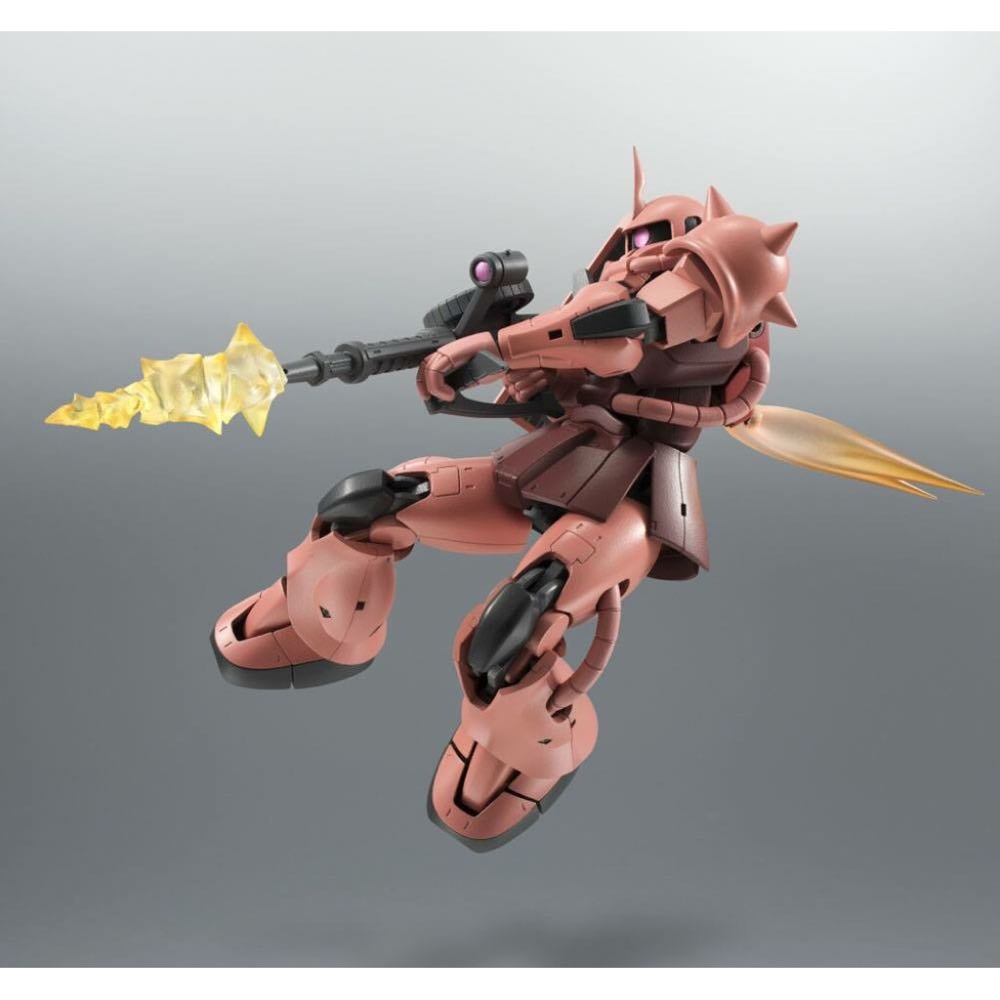 Bandai - Tamashii Nations - The Robot Spirits - Mobile Suit Gundam - MS-06S Zaku II Char’s Custom Model Version A.n.i.m.e. - Bandai Robot Spirits (The Robot Spirits - Mobile Suit Gundam) action figure collectible [Barcode 4573102581419] - Main Image 3