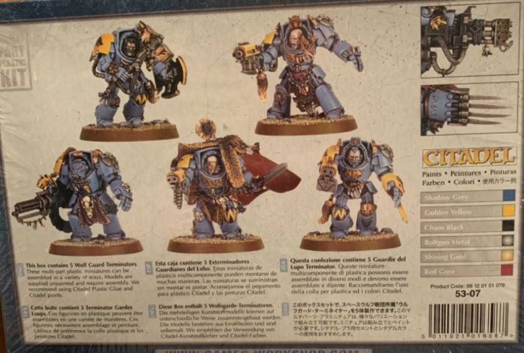 Warhammer 40.000Space Wolves Wolf Guard Terminators - Citadel action figure collectible [Barcode 5011921016587] - Main Image 2