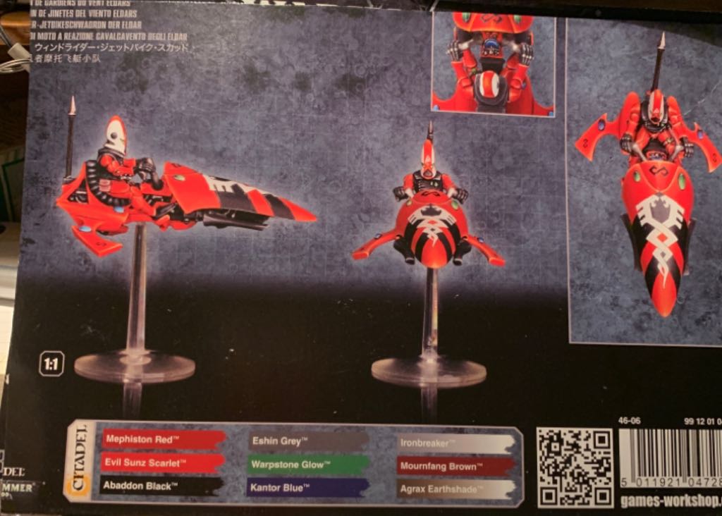 Warhammer SPRUES Eldar Windriders Jetbike Squad - Citadel action figure collectible [Barcode 5011921047284] - Main Image 2