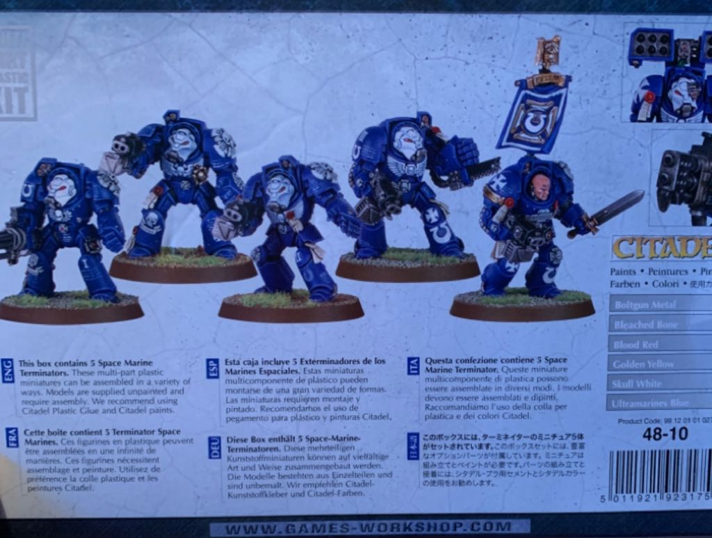 Warhammer SPRUES Space Marine Terminator Squad - Citadel action figure collectible [Barcode 5011921923175] - Main Image 2