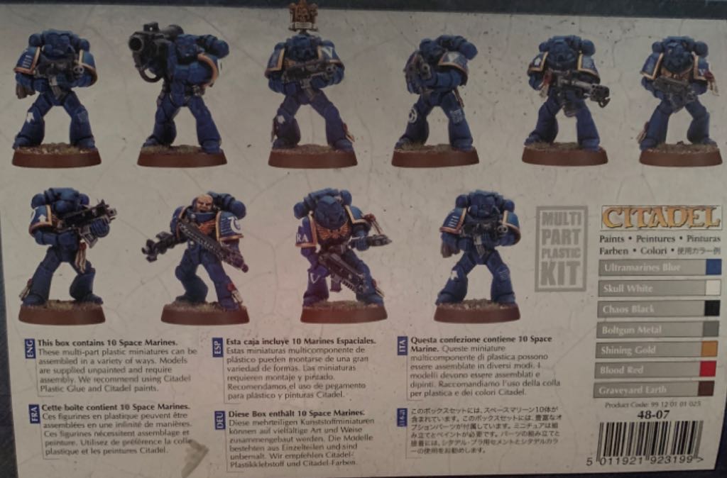 Warhammer 40.000 SPACE MARINE TACTICAL SQAD - Citadel action figure collectible [Barcode 5011921923199] - Main Image 2