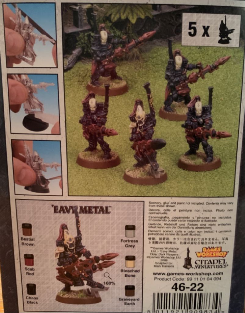 Warhammer 40.000Eldar Dark Reaper - Citadel Hevy Metal action figure collectible [Barcode 5011921909834] - Main Image 2