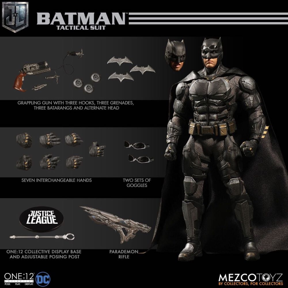 Batman Tactical - Mezco ONE:12 (Justice League ZS) action figure collectible - Main Image 1