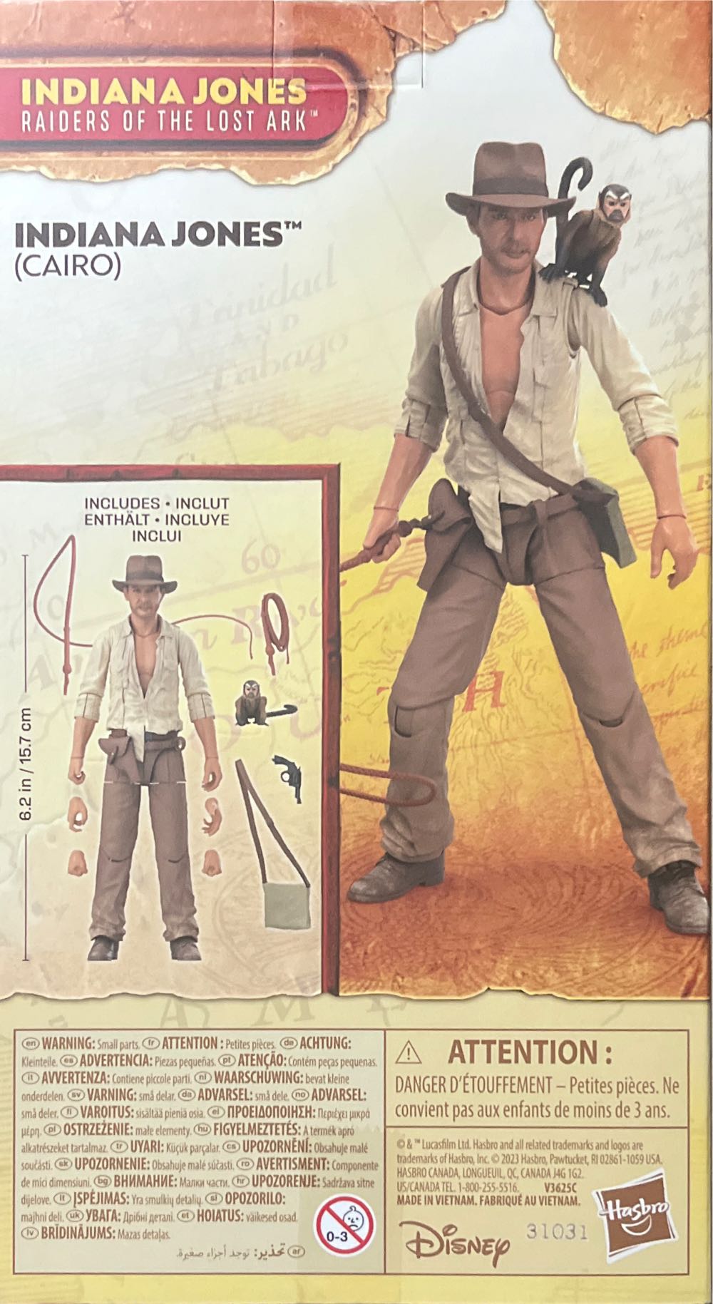 Indiana Jones - Cairo - Hasbro (Indiana Jones and the Raiders of the Lost Ark) action figure collectible [Barcode 5010996176639] - Main Image 3