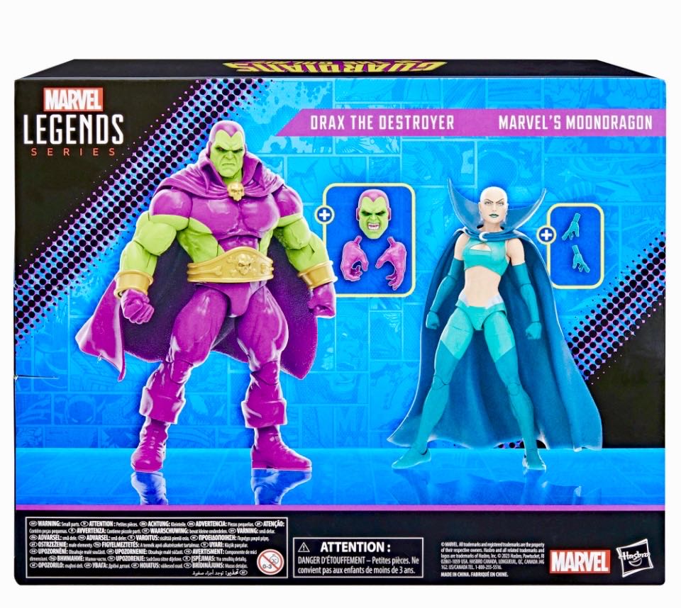 Marvel Legends Guardians Of The Galaxy Series DRAX THE DESTROYER & MOONDRAGON (Pulse Exclusive) - Hasbro (Marvel Legends Deluxe Series) action figure collectible - Main Image 2