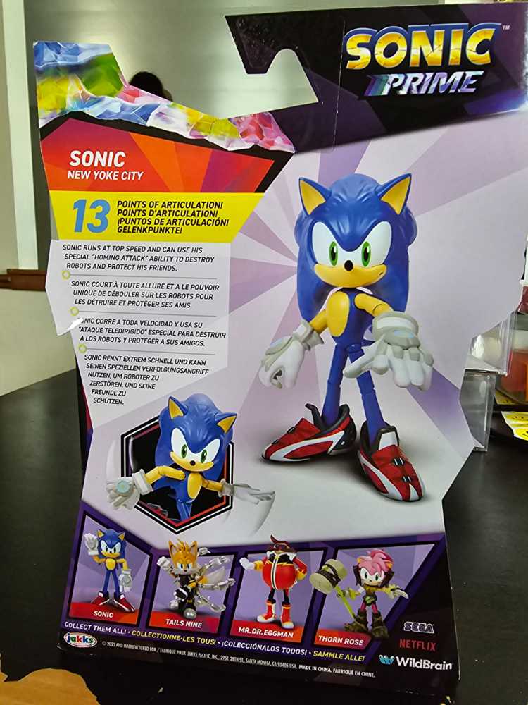 Sonic The Hedgehog - Prime - Sonic - Jacks Pacific (Prime Style) action figure collectible [Barcode 192995419148] - Main Image 2