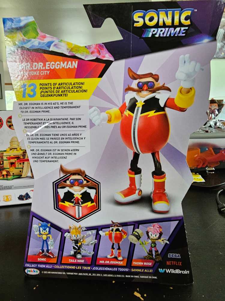 Sonic The Hedgehog - Prime - Mr Dr Eggman  action figure collectible [Barcode 192995419131] - Main Image 2