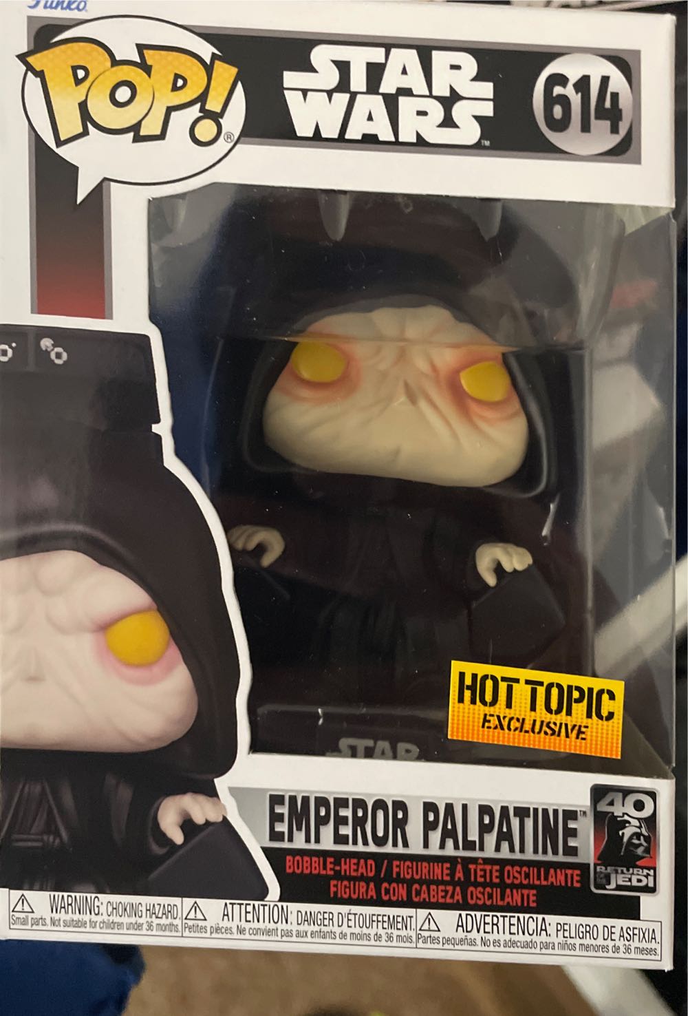 Emperor Palpatine #614 - Funko (Funko Pop) action figure collectible [Barcode 889698712361] - Main Image 2