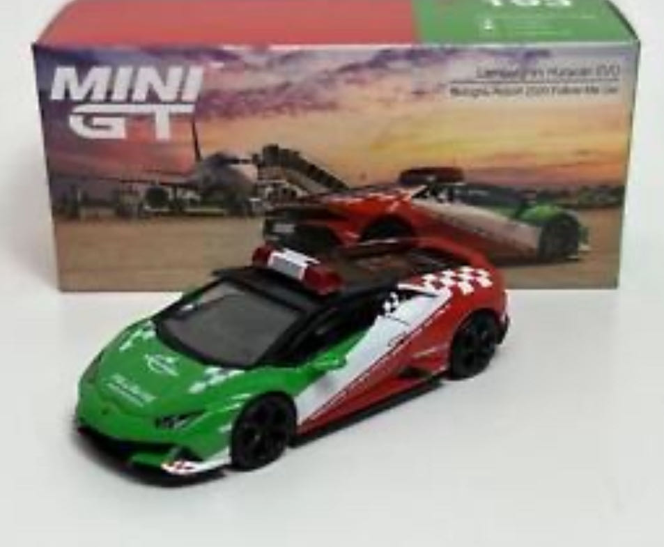 Lamborghini Huracan Evo - Mini GT (Police) action figure collectible [Barcode 4895183674546] - Main Image 2