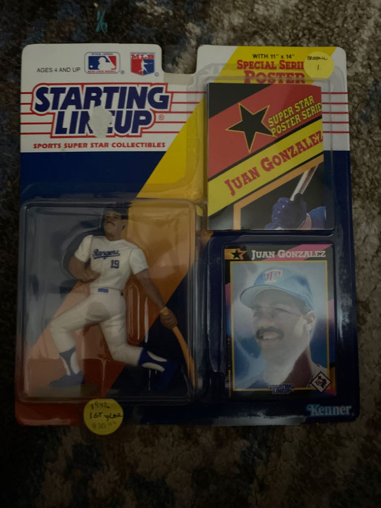 Juan Gonzalez  (Starting Lineup Baseball) action figure collectible - Main Image 1