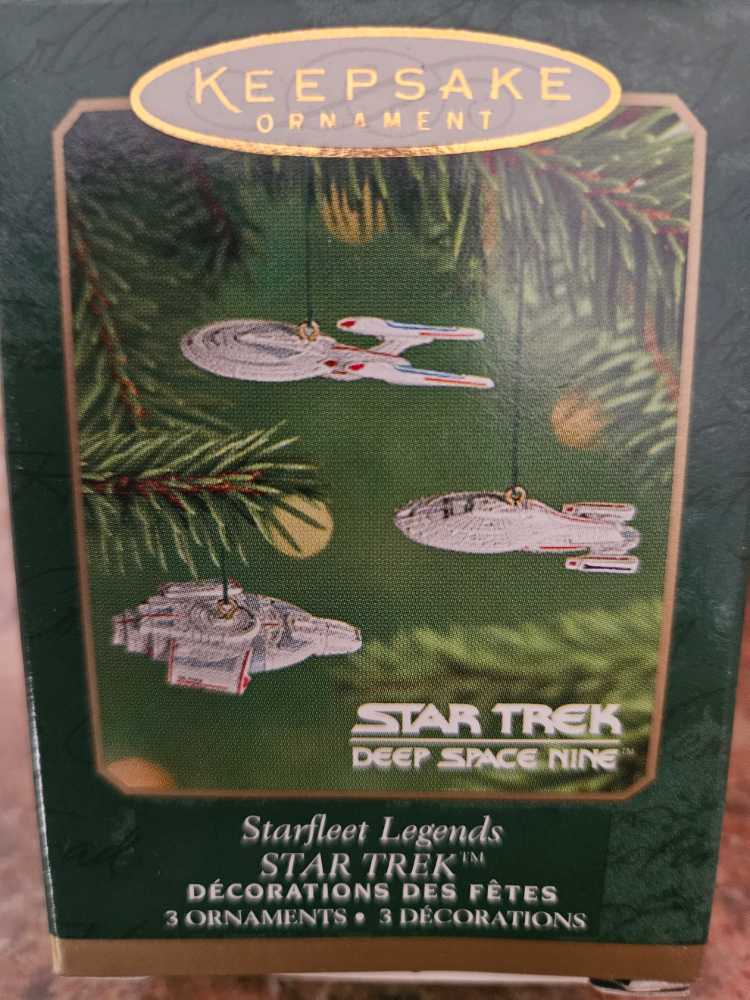 Starfleet Legends Star Trek Deep Space Nine Hallmark Keepsake Ornament Set Of 3 - Hallmark (Star Trek) action figure collectible [Barcode 015012608342] - Main Image 2