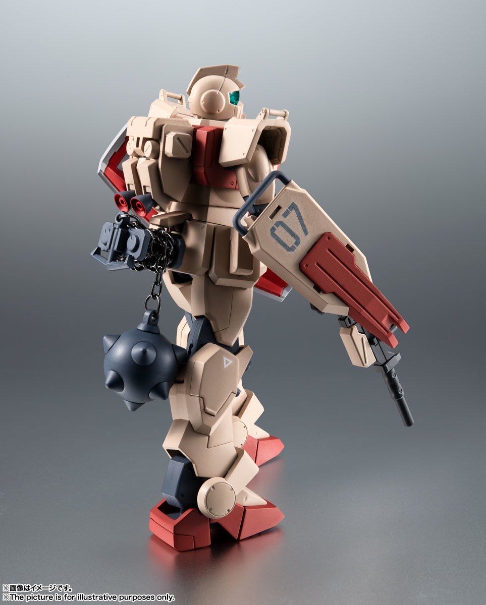 Bandai - Tamashii Nations - The Robot Spirits - Mobile Suit Gundam - The 08th MM Team - RGM-79(G) GM Ground Type Version A.n.i.m.e. - Bandai Robot Spirits (The Robot Spirits - Mobile Suit Gundam - The 08 MS Team) action figure collectible [Barcode 4573102629852] - Main Image 3