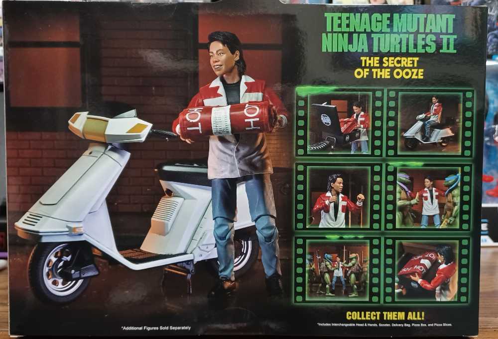 Roy’s Pizza Box Bundle w/ Keno & Pizza Delivery Scooter (L) - NECA, Inc. (Teenage Mutant Ninja Turtles II: The Secret of the Ooze) action figure collectible [Barcode 634482542996] - Main Image 2