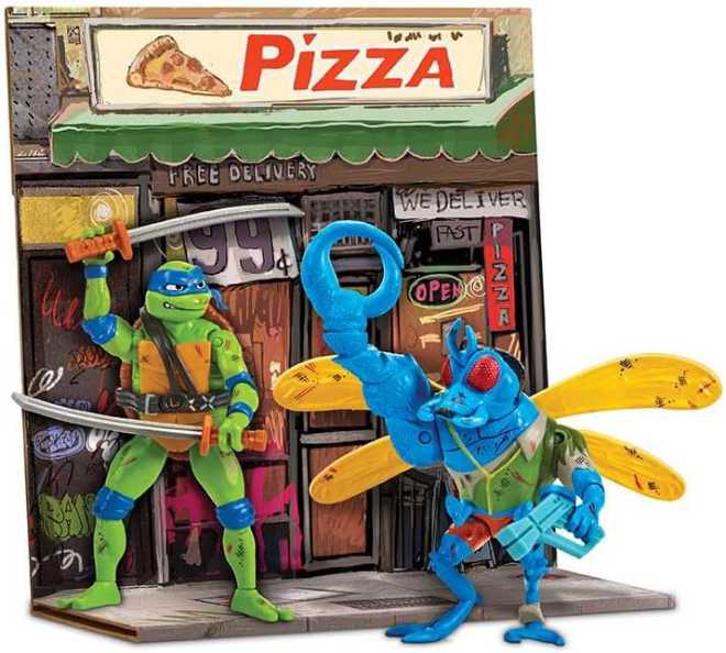 Leo vs. Superfly Battle Pack - Playmates (Teenage Mutant Ninja Turtles: Mutant Mayhem) action figure collectible [Barcode 043377833314] - Main Image 3