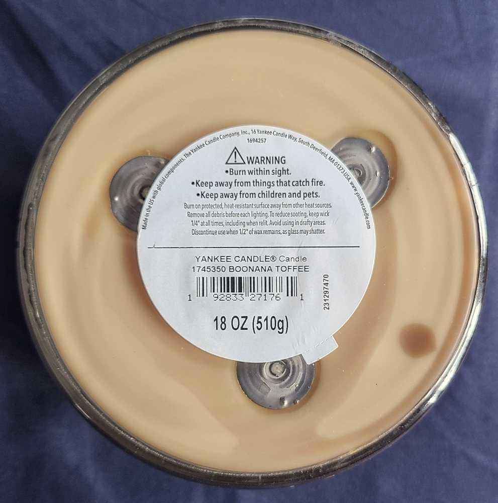 CANDLE: Halloween Yankee Boo-Nana Three Wicks 2023 - Yankee Candle (Halloween Candles) action figure collectible [Barcode 192833271761] - Main Image 2