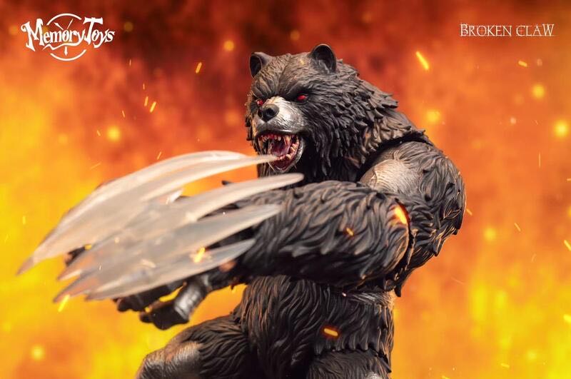 Steel Black Bear Action Figure (With Bonus Armor) - Memory Toys (Berserker broken Claw) action figure collectible - Main Image 3