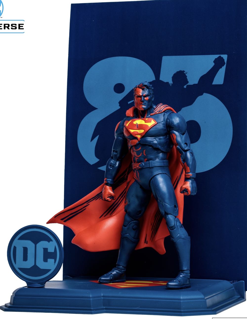 Sdcc Exclusive Mcfarlane Superman 85th Anniversary Gold Label Dc Edition - McFarlane Toys (McFarlane Gold Label Collection) action figure collectible [Barcode 787926171211] - Main Image 4