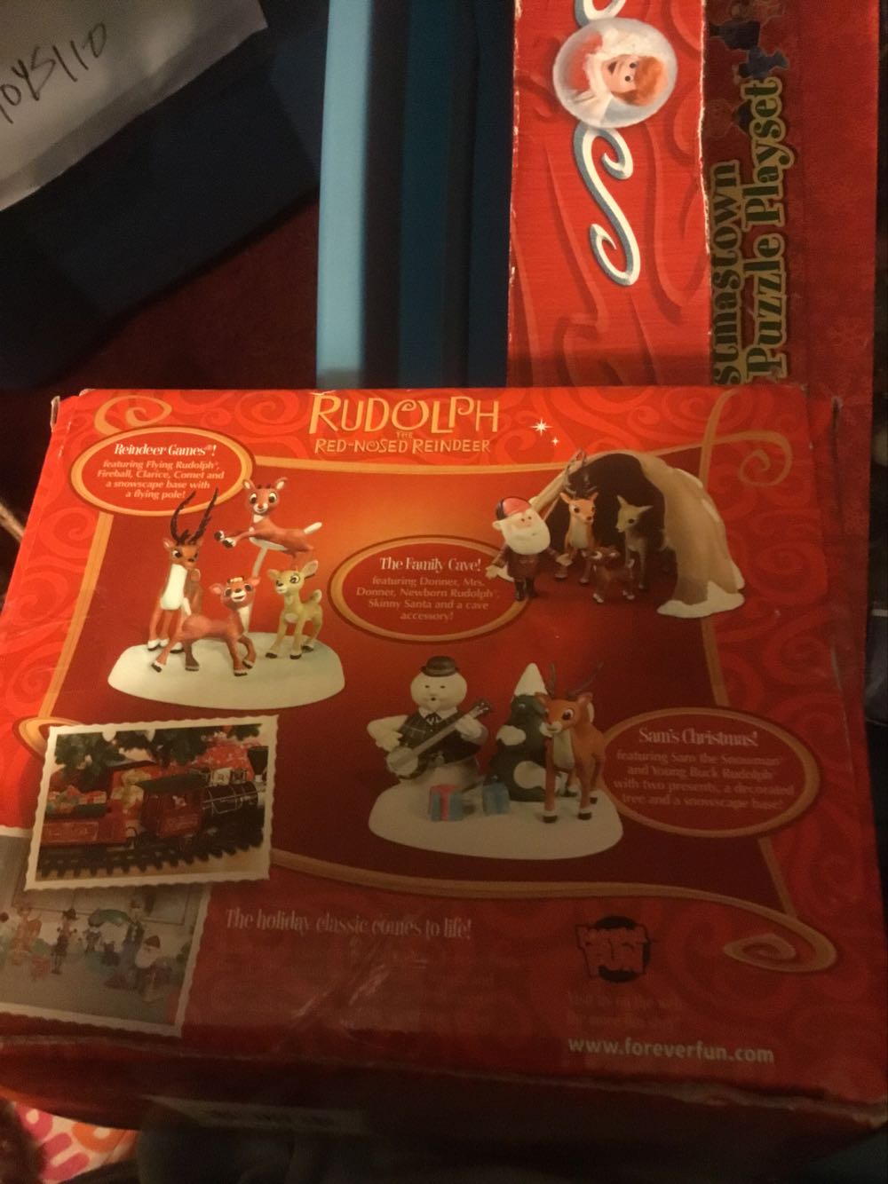 Rudolph The Red Nosed Reindeer Two Sets Of Figurines ... - Forever Fun (Rudolph the Red-Nosed Reindeer) action figure collectible [Barcode 879104007310] - Main Image 2