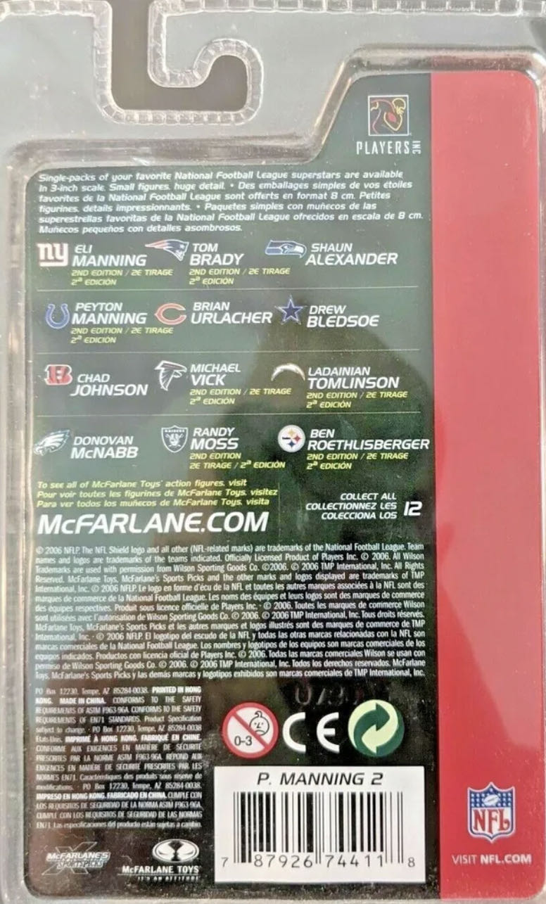 Peyton Manning - McFarlane(Mini)  action figure collectible [Barcode 787926744118] - Main Image 2